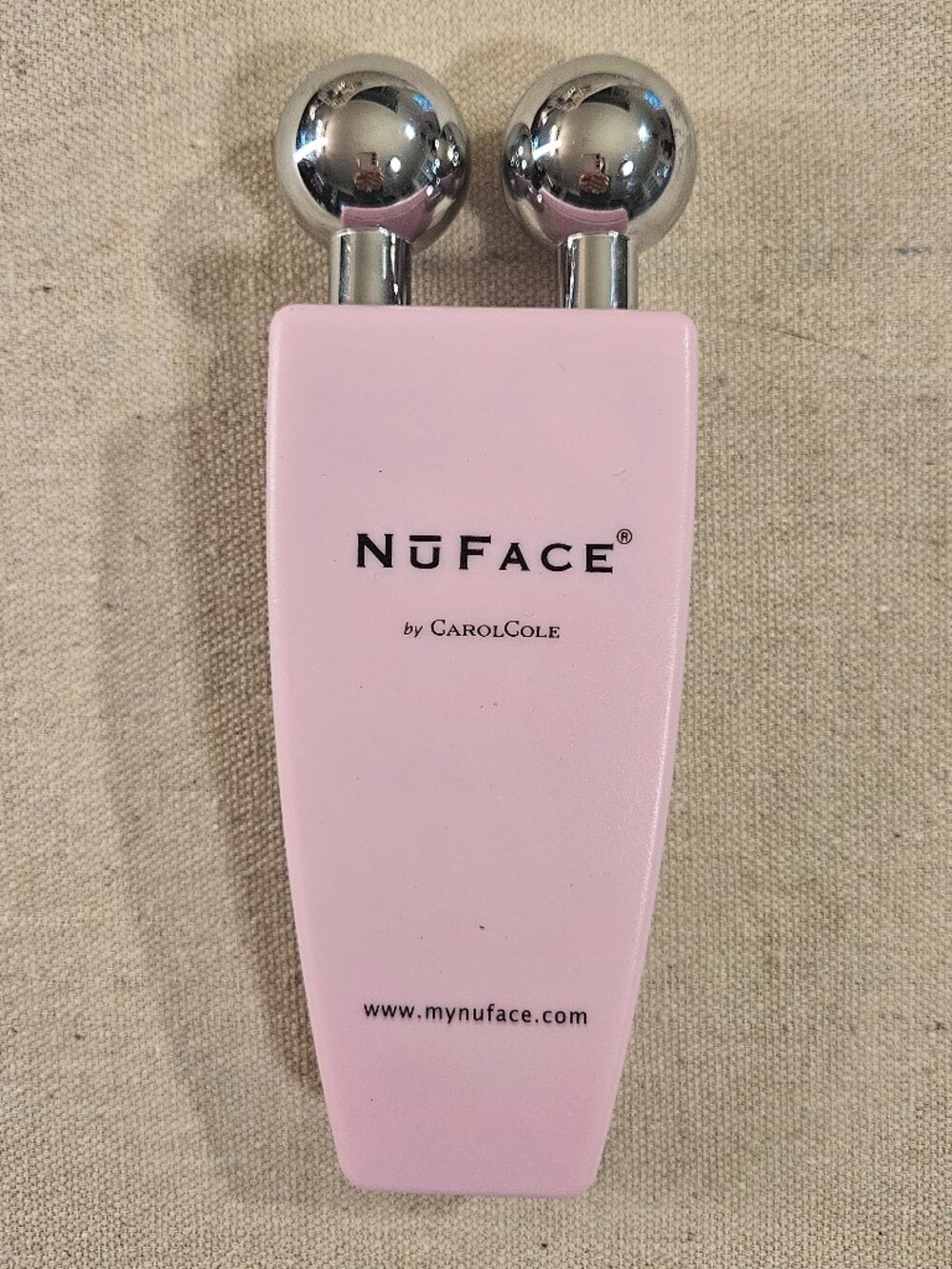 NuFACE Classic Microcurrent Facial Toning Device Carol Cole Pink 9V Vintage
